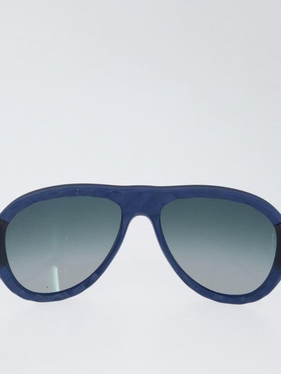 CHANEL Sunglasses plastic Blue CC Auth BA10703 main image 4